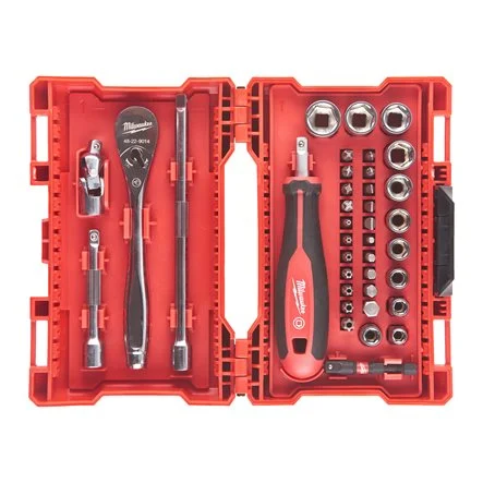 Set ¼″ antrenor cu clichet, șurubelniță și chei tubulare (4932479096) [1]