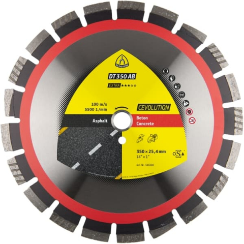 Discuri diamantate mari - Disc diamantat DT 350 AB