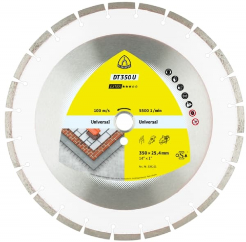 Discuri diamantate mari - Disc diamantat DT 350 U