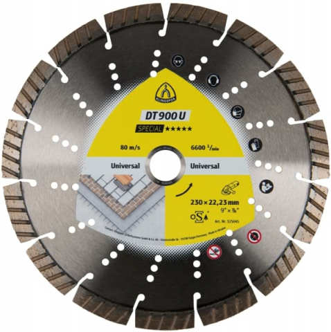 Discuri diamantate pentru polizoare unghiulare - Disc diamantat DT 900 U diam. 230
