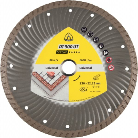 Discuri diamantate pentru polizoare unghiulare - Disc diamantat DT 900 UT Special