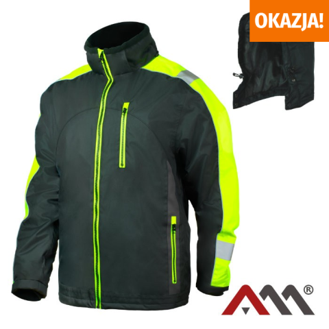 haine de protectie - Jacheta scurta iarna CLASSWORK TOP Black/Yellow