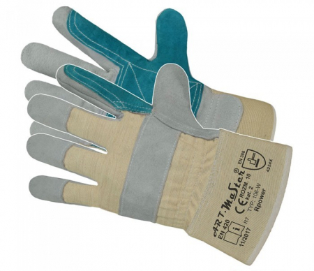 Manusi de protectie - Manusi piele spalt dublu-intarite RPowerB