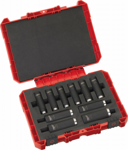 Accesorii scule electrice - Set 10 chei tubulare lungi 1/2" MILWAUKEE Shockwave Impact DUTY