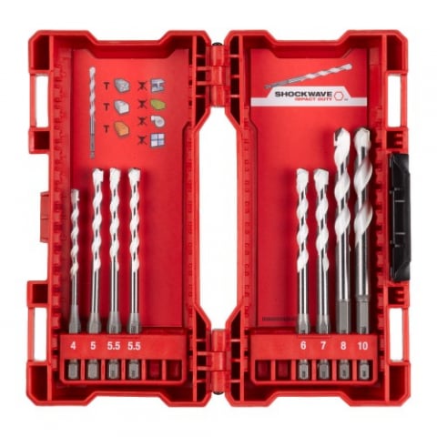 Accesorii scule electrice - Set de burghie multimaterial cu coada Hex 1/4" - 8 buc (4932471113)