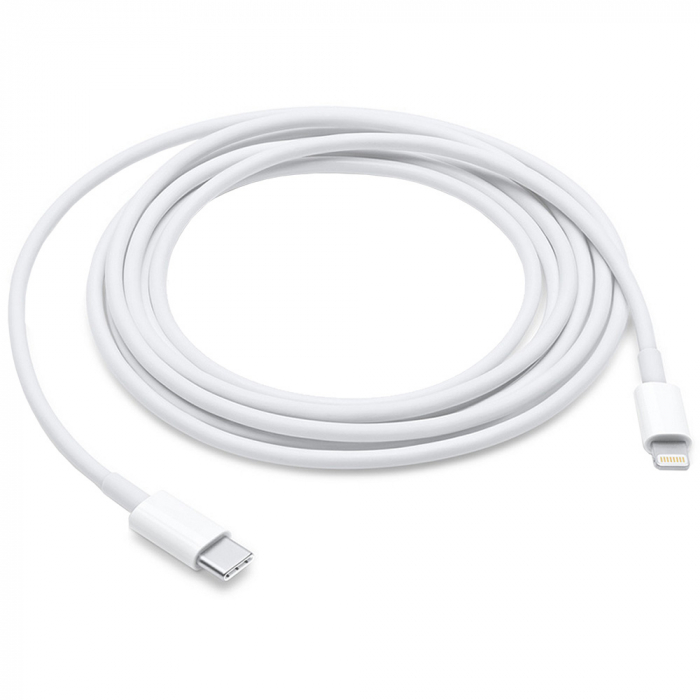 Cablu de incarcare si transfer de date USB-C la Lightning, 5V, 3A, 1m, alb, TIENTEN, [1]