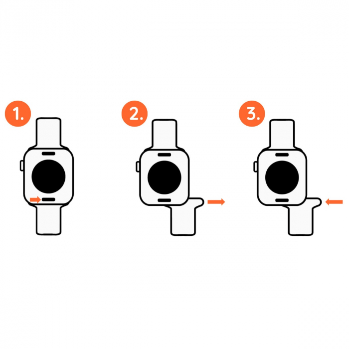 Curea nylon pentru Apple Watch, marime display: 42mm / 44mm / 45mm / 49mm, model TT02, negru cu striatii gri [5]