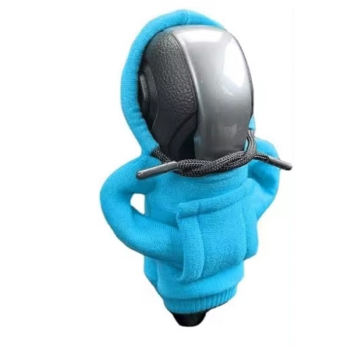 Decoratiune auto pentru schimbator de viteze Masina, TIENTEN, universal, compatibil cu orice masina, pentru Mercedes, VW, BMW, Audi, Toyota, Skoda, Ford, Renault, Citroen, Peugeot, Dacia, Albastru [2]