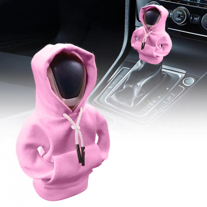 Decoratiune auto pentru schimbator de viteze Masina, TIENTEN, universal, compatibil cu orice masina, pentru Mercedes, VW, BMW, Audi, Toyota, Skoda, Ford, Renault, Citroen, Peugeot, Dacia, Roz [2]