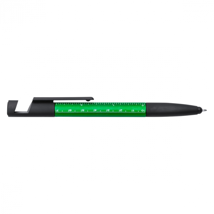 Pen / Pix multifunctional 7 in 1, pentru telefon, tableta sau alte ecrane tactile, verde [4]