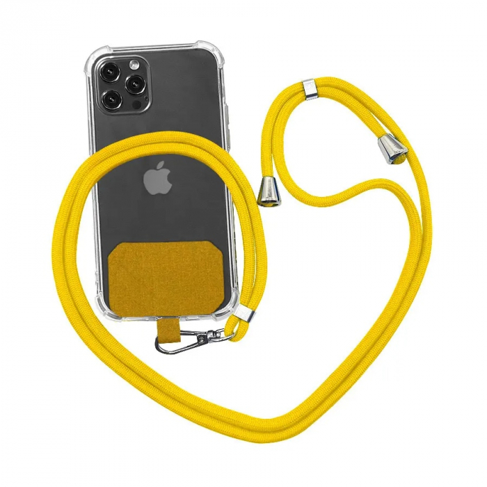 Snur/curea pentru telefon sau tableta, TIENTEN, universal, reglabil, galben [4]