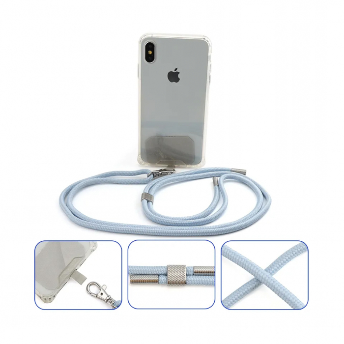 Snur/curea pentru telefon sau tableta, TIENTEN, Universal, reglabil, gri [2]