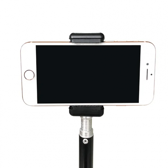 Suport telefon mobil cu doua filete 1/4 pentru atasare pe trepied / monopied, TIENTEN, universal, negru [6]