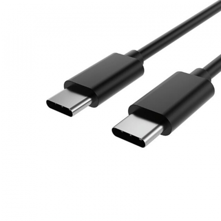Cablu de incarcare si transfer de date USB-C la USB-C, 5V, 3A, 1m, Negru [2]