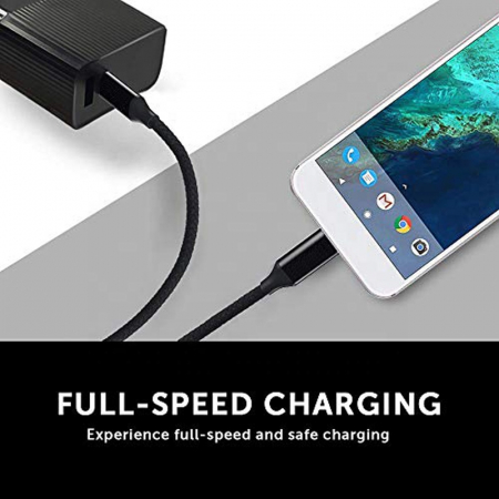 Cablu de incarcare si transfer de date USB-C la USB-C, 5V, 3A, 1m, Negru [7]
