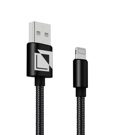 Cabluri de date - Cablu de incarcare si transfer de date USB la Lightning, 5V, 3A, 1m, Negru