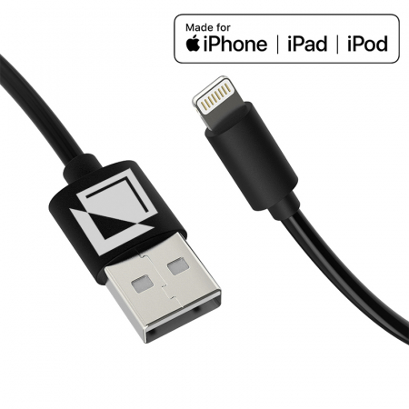 Cablu de incarcare si transfer de date USB la Lightning, 5V, 2A, 2m, negru, TIENTEN [1]