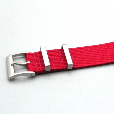 Curea ceas Nato Ribbed Nylon, Tienten, material textil, 22 mm, rosu [1]