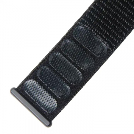 Curea nylon pentru Apple Watch, marime display: 42mm / 44mm / 45mm / 49mm, model TT01, negru [3]