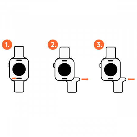 Curea nylon pentru Apple Watch, marime display: 42mm / 44mm / 45mm / 49mm, model TT02, negru cu striatii gri [4]