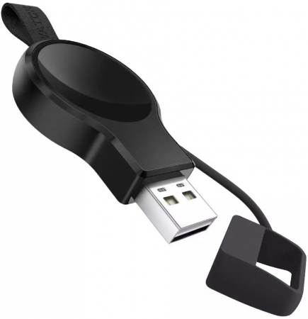 Incarcator portabil pentru Apple Watch, fast charger, incarcare magnetica, USB, 2W, Negru [6]