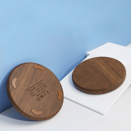 Incarcator pad wireless din lemn, fast charge, 10W, compatibil QC 3.0 [1]