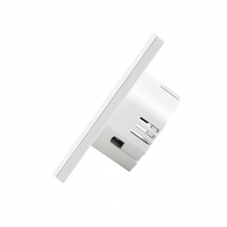 Intrerupator dublu cu touch PNI SH202 din sticla, alb cu LED indicator [4]