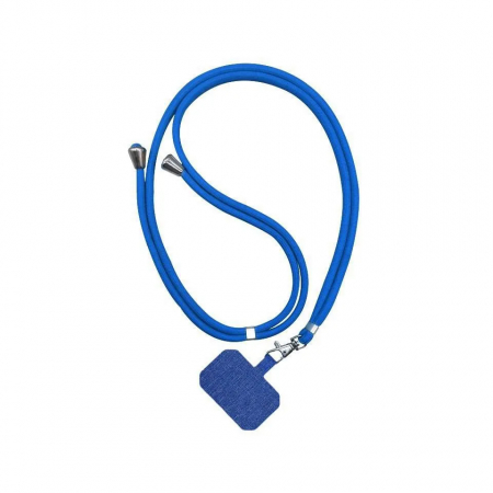 Alte accesorii telefoane - Snur/curea pentru telefon sau tableta, TIENTEN, universal, reglabil, albastru