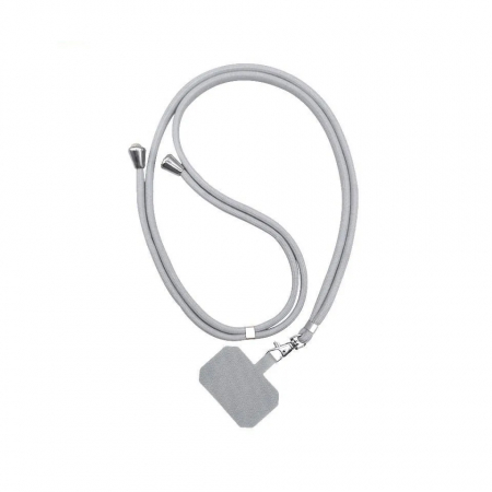 Alte accesorii telefoane - Snur/curea pentru telefon sau tableta, TIENTEN, Universal, reglabil, gri