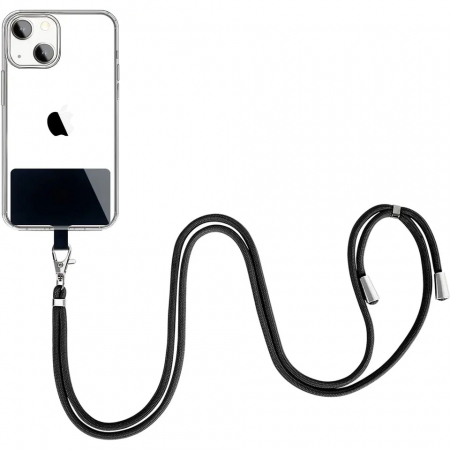 Snur/curea pentru telefon sau tableta, TIENTEN, Universal, reglabil, negru [3]