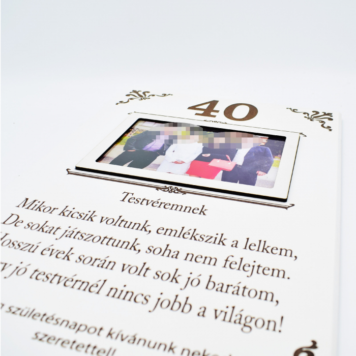 Tablou gravat si personalizat cu poza- Testveremnek [2]