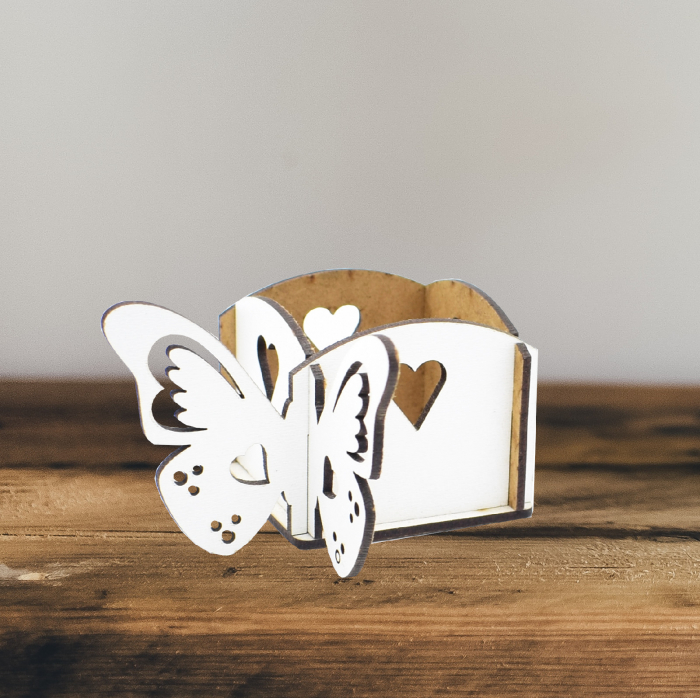 Blank cutie lemn pentru un trandafir- Fluture [1]