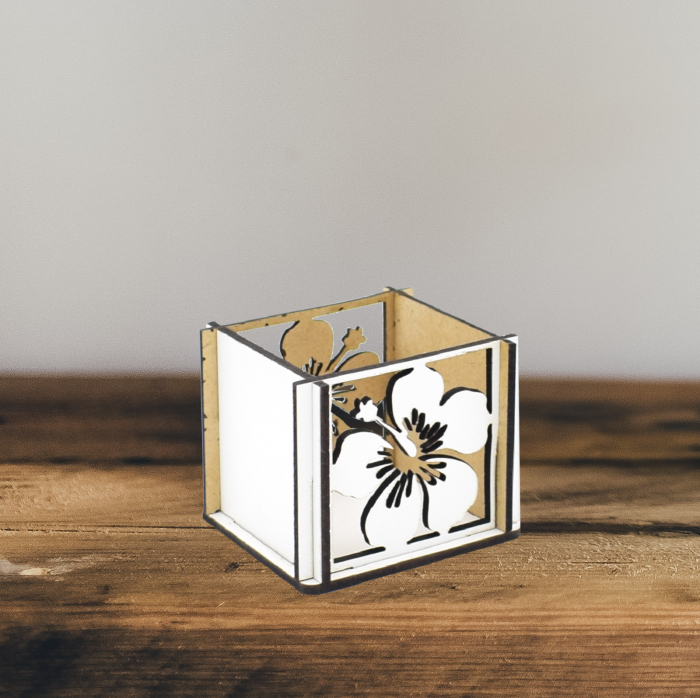 Blank cutie lemn pentru un trandafir- Floare [1]