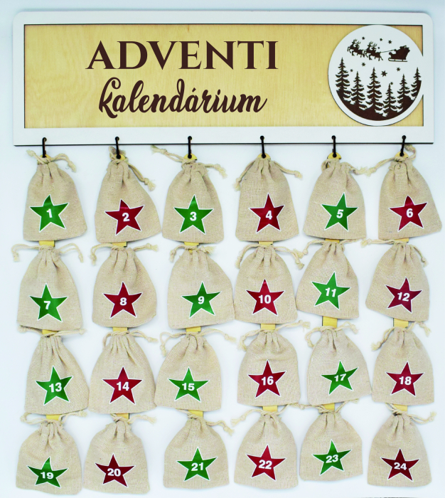 Calendar advent din lemn [1]