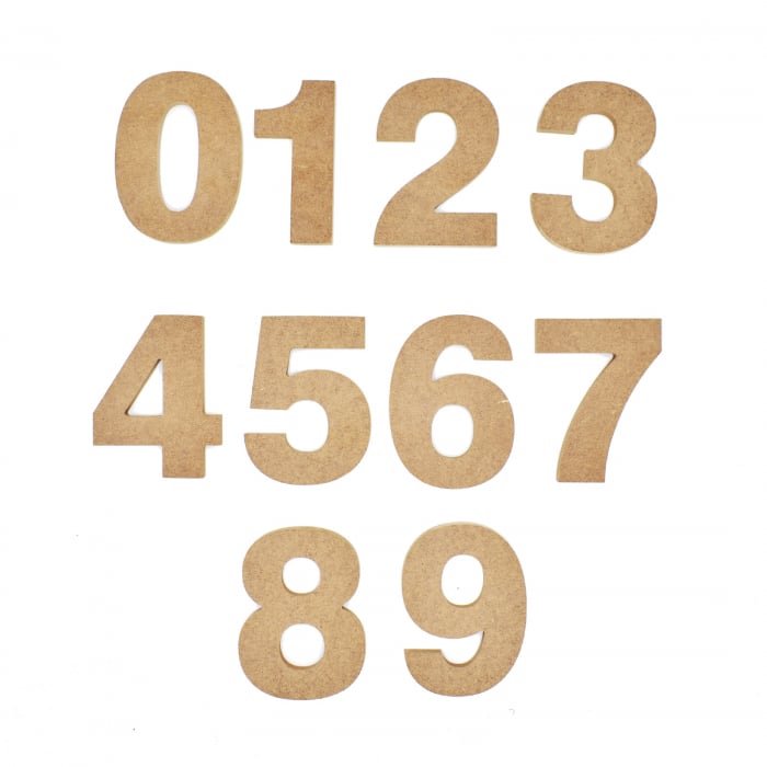 Cifre MDF 10 cm - [1]