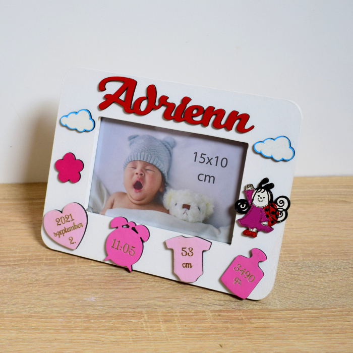 rama-personalizata-nou-nascut-buburuza-alb [2]