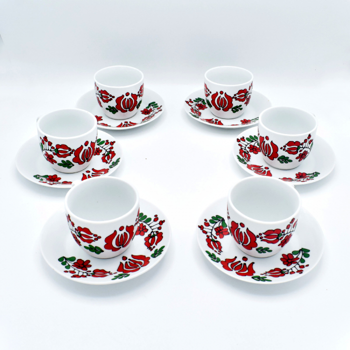 Set de cesti pentru cafea pictat manual – Nepi Motivum [1]
