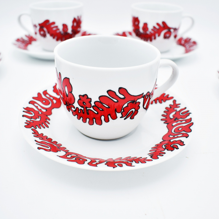 Set de cesti pentru cafea pictat manual – Nepmeses [2]