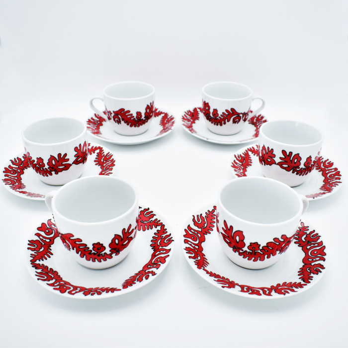 Set de cesti pentru cafea pictat manual – Nepmeses [1]