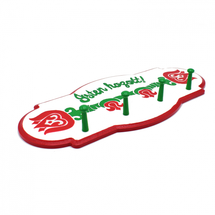 suport-pentru-chei-pictat-manual-Isten-hozott-piros-zold [2]