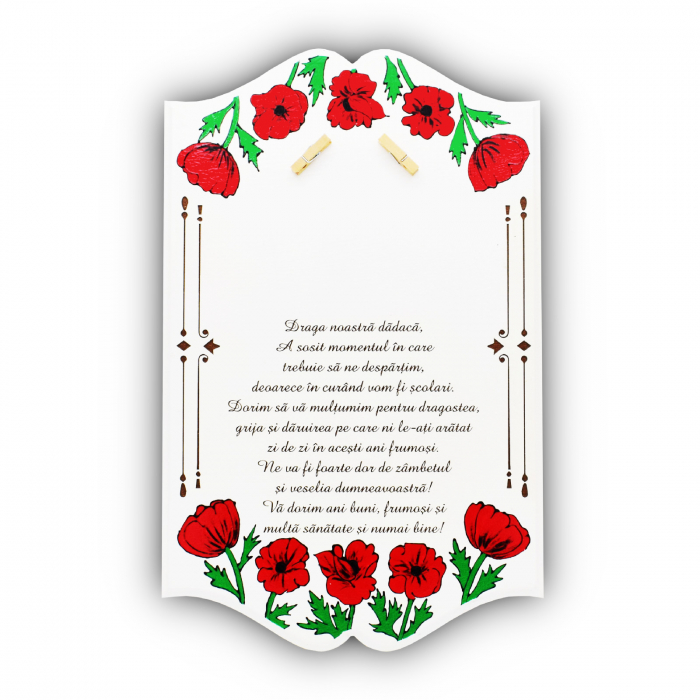 Tablou gravat pe lemn pentru dascali pictat manual [1]