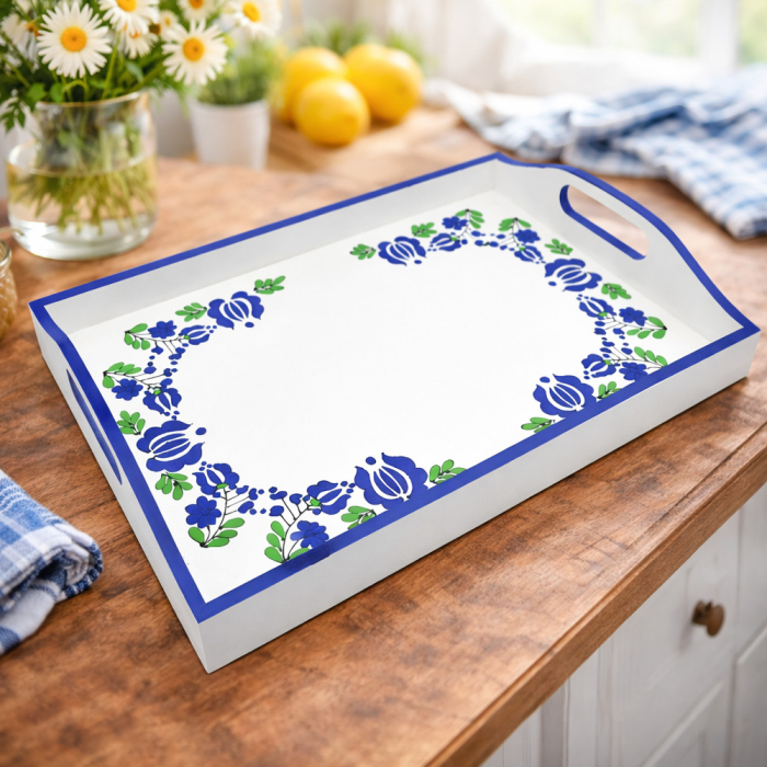 tava-lemn-pictata-manual-albastru [2]