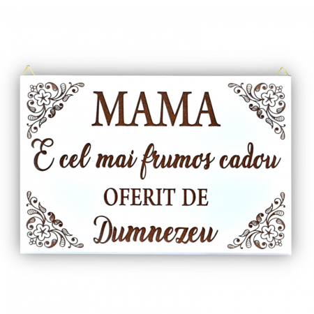 Tablouri gravate din lemn - tablou-lemn-cu-text-gravat-mama