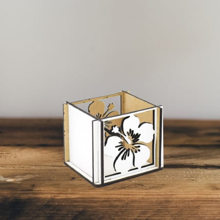 Baze pentru martisor - Blank cutie lemn pentru un trandafir- Floare