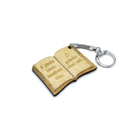 Cadouri - breloc-din-lemn-personalizat-tip-carte