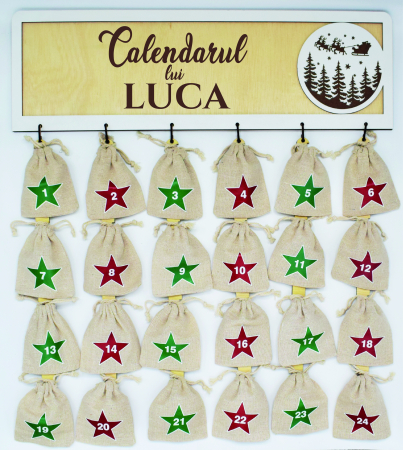 Calendar advent din lemn personalizabil [1]