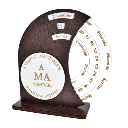 Calendare din lemn - calendar-lemn-perpetuu-a-ma-ajandek