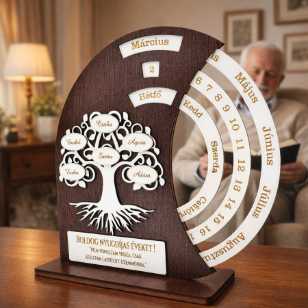 Produse in limba maghiara - calendar-lemn-perpetuu-cadou-pentru-pensionare