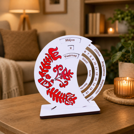 Decoratiuni pt. casa/ lakasdekoraciok HU - calendar-lemn-perpetuu-personalizat-nepmeses