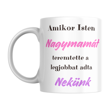 Cana personalizata/Személyre szabott bögrék - cana-personalizata-cu-poza-cadou-pentru-bunica